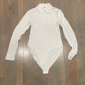 White Long Sleeve Bodysuit